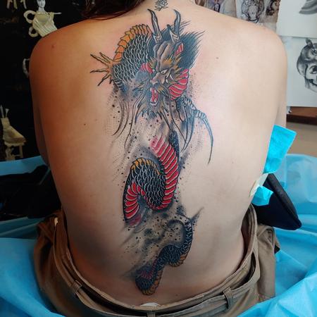 Back and Chest - Traditional Speckled Dragon
